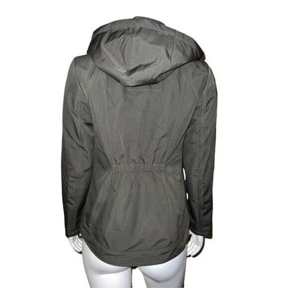 Sebby Juniors Olive Hooded Zippered Rain Jacket Medium NWT - Picture 4 of 9